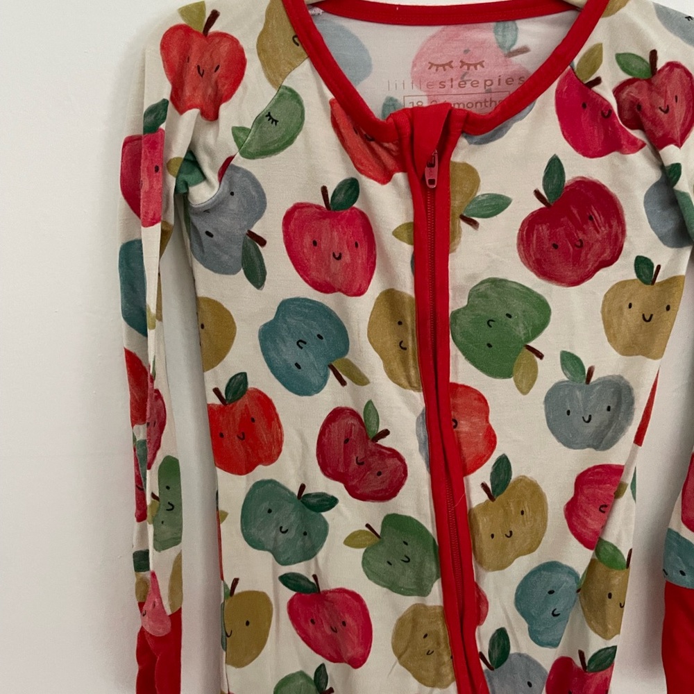 Little sleepies zip up onesie pajamas
